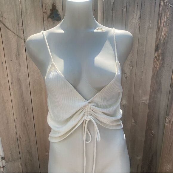 REFORMATION LEIGH RUCHED CAMISOLE SZ Medium - Picture 9 of 10